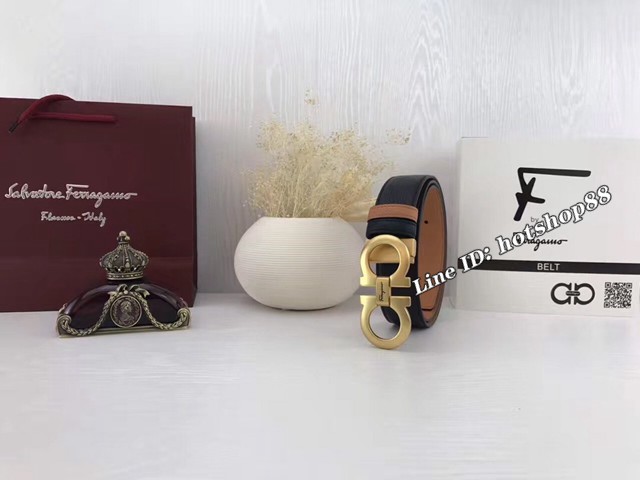 菲拉格慕專櫃款男士皮帶 Ferragamo雙面牛皮爆款腰帶  jjp2226